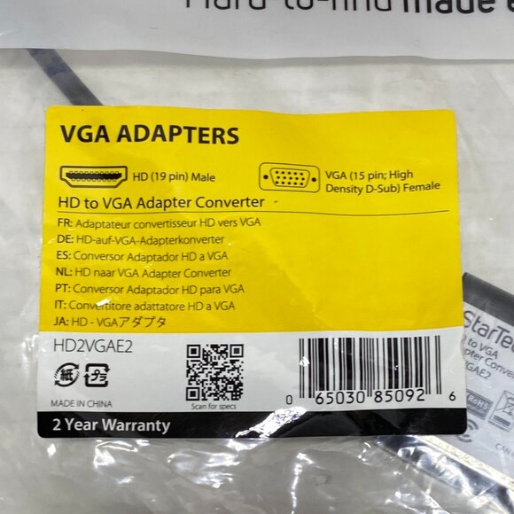 StarTech Micro HDMI to VGA Adapter Converter Smartphone Laptop MCHD2VGAE2 - Picture 2 of 7